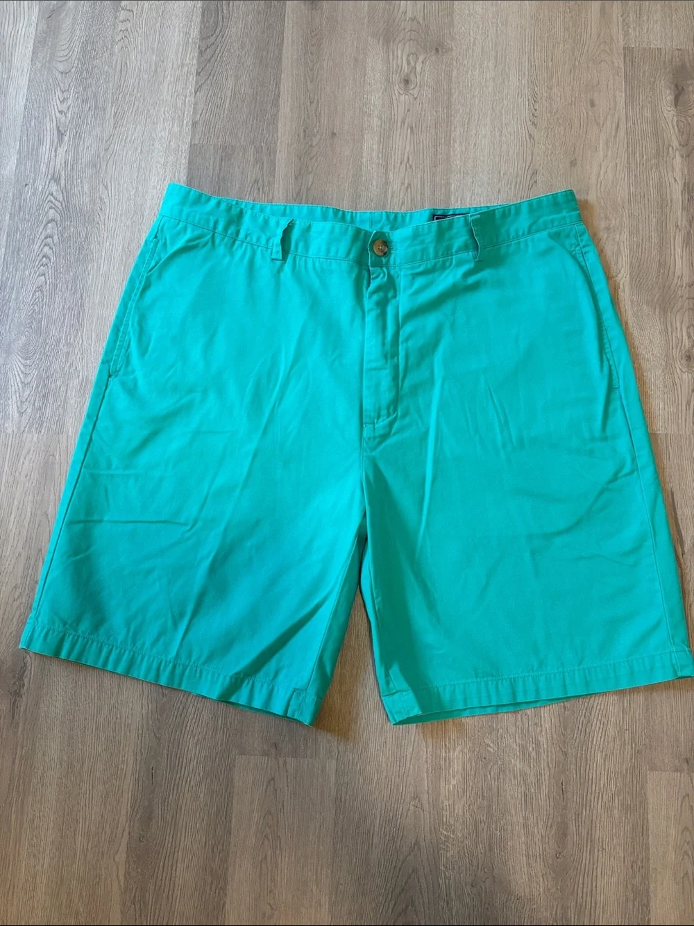 Vineyard Vines Teal Flat Front Chino Shorts